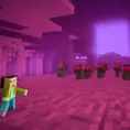  Minecraft blaze hostile mob in the nether , Sci-Fi,8k, inspired by Alena Aenami