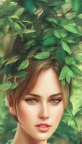 Closeup of a gorgeous female in bokeh foliage and the style of stefan kostic, 8k,High Definition,Digital Illustration,Photo Realistic,Sharp Focus, by Stanley Artgerm Lau