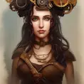 Steampunk portrait of Kassandra, Highly Detailed,Intricate,Artstation,Beautiful,Digital Painting,Sharp Focus,Concept Art,Elegant