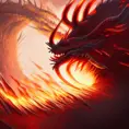 Closeup of a fire dragon attacking, Highly Detailed,Intricate,Artstation,Beautiful,Digital Painting,Sharp Focus,Concept Art,Elegant