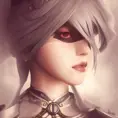 Steampunk portrait of 2B from Nier Automata, Highly Detailed,Intricate,Artstation,Beautiful,Digital Painting,Sharp Focus,Concept Art,Elegant