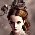 Steampunk portrait of Emma Watson, Highly Detailed,Intricate,Artstation,Beautiful,Digital Painting,Sharp Focus,Concept Art,Elegant