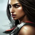 Closeup of Irina Shayk in white Assassin's Creed style, 8k,Highly Detailed,Artstation,Beautiful,Digital Illustration,Sharp Focus,Unreal Engine,Concept Art