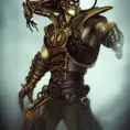 Steampunk portrait of Scorpian from Mortal Kombat, Highly Detailed,Intricate,Artstation,Beautiful,Digital Painting,Sharp Focus,Concept Art,Elegant