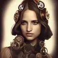 Steampunk portrait of Alicia Vikander, Highly Detailed,Intricate,Artstation,Beautiful,Digital Painting,Sharp Focus,Concept Art,Elegant