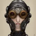 Steampunk portrait of Ex Machina, Highly Detailed,Intricate,Artstation,Beautiful,Digital Painting,Sharp Focus,Concept Art,Elegant