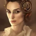 Steampunk portrait of Keira Knightley, Highly Detailed,Intricate,Artstation,Beautiful,Digital Painting,Sharp Focus,Concept Art,Elegant