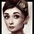 Steampunk portrait of Audrey Hepburn, Highly Detailed,Intricate,Artstation,Beautiful,Digital Painting,Sharp Focus,Concept Art,Elegant