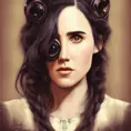Steampunk portrait of Jennifer Connelly, Highly Detailed,Intricate,Artstation,Beautiful,Digital Painting,Sharp Focus,Concept Art,Elegant