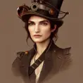 Steampunk portrait of Rachel Weisz, Highly Detailed,Intricate,Artstation,Beautiful,Digital Painting,Sharp Focus,Concept Art,Elegant