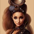 Steampunk portrait of Ariana Grande, Highly Detailed,Intricate,Artstation,Beautiful,Digital Painting,Sharp Focus,Concept Art,Elegant