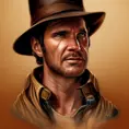 Steampunk portrait of Indiana Jones, Highly Detailed,Intricate,Artstation,Beautiful,Digital Painting,Sharp Focus,Concept Art,Elegant
