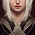 Symmetry! Portrait of Ciri from The Witcher, Highly Detailed,Intricate,Artstation,Digital Painting,Illustration,Sharp Focus,Smooth,Concept Art,Elegant,Dark, by Stanley Artgerm Lau,by Alphonse Mucha,by Greg Rutkowski
