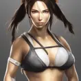 Anime portrait of Lara Croft, Highly Detailed,Intricate,Artstation,Beautiful,Digital Painting,Sharp Focus,Concept Art,Elegant, by Stanley Artgerm Lau