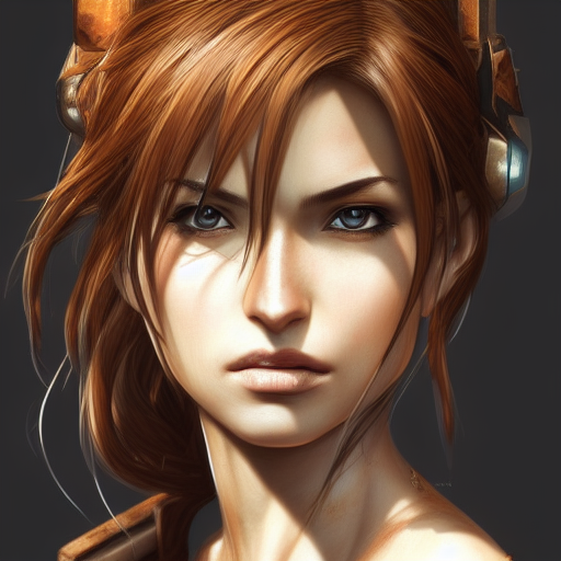 Anime portrait of Lara Croft, Highly Detailed,Intricate,Artstation,Beautiful,Digital Painting,Sharp Focus,Concept Art,Elegant, by Stanley Artgerm Lau
