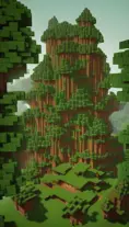 Closeup of a green castle in Minecraft, 4k,3D Rendering,Pixel Art, by Dan Mumford,by Greg Rutkowski,by  WLOP