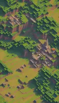 Closeup of Miners on green hills in Minecraft, 4k,3D Rendering,Pixel Art, by Dan Mumford,by Greg Rutkowski,by  WLOP
