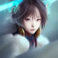 Anime closeup of Yuna, Highly Detailed,Intricate,Artstation,Beautiful,Digital Painting,Sharp Focus,Concept Art,Elegant, by Stanley Artgerm Lau