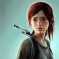 Anime closeup of Ellie from the Last of Us, Highly Detailed,Intricate,Artstation,Beautiful,Digital Painting,Sharp Focus,Concept Art,Elegant