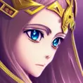 Anime closeup of Princess Zelda, Highly Detailed,Intricate,Artstation,Beautiful,Digital Painting,Sharp Focus,Concept Art,Elegant