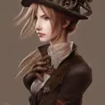 Steampunk portrait of Claire Farron, Highly Detailed,Intricate,Artstation,Beautiful,Digital Painting,Sharp Focus,Concept Art,Elegant