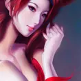 Anime closeup of Mai Shiranui, Highly Detailed,Intricate,Artstation,Beautiful,Digital Painting,Sharp Focus,Concept Art,Elegant, by Stanley Artgerm Lau