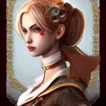 Steampunk portrait of Lili from Tekken, Highly Detailed,Intricate,Artstation,Beautiful,Digital Painting,Sharp Focus,Concept Art,Elegant