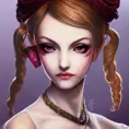Steampunk portrait of Lili from Tekken, Highly Detailed,Intricate,Artstation,Beautiful,Digital Painting,Sharp Focus,Concept Art,Elegant