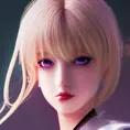 Anime closeup of Lili from Tekken, Highly Detailed,Intricate,Artstation,Beautiful,Digital Painting,Sharp Focus,Concept Art,Elegant