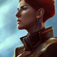 Steampunk portrait of Commander Shepard, Highly Detailed,Intricate,Artstation,Beautiful,Digital Painting,Sharp Focus,Concept Art,Elegant