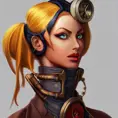 Steampunk portrait of Cammy from Street Fighter, Highly Detailed,Intricate,Artstation,Beautiful,Digital Painting,Sharp Focus,Concept Art,Elegant