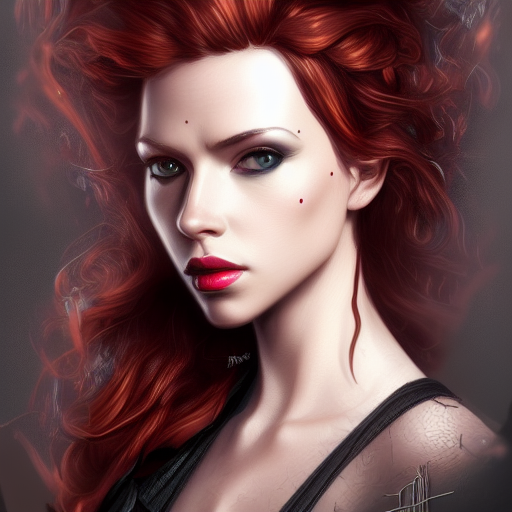 Steampunk portrait of Black Widow, Highly Detailed,Intricate,Artstation,Beautiful,Digital Painting,Sharp Focus,Concept Art,Elegant