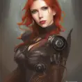 Steampunk portrait of Black Widow, Highly Detailed,Intricate,Artstation,Beautiful,Digital Painting,Sharp Focus,Concept Art,Elegant