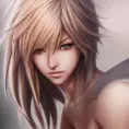 Anime closeup of Lightning from Final Fantasy, Highly Detailed,Intricate,Artstation,Beautiful,Digital Painting,Sharp Focus,Concept Art,Elegant, by Stanley Artgerm Lau