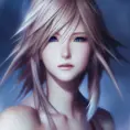 Anime closeup of Lightning from Final Fantasy, Highly Detailed,Intricate,Artstation,Beautiful,Digital Painting,Sharp Focus,Concept Art,Elegant, by Stanley Artgerm Lau