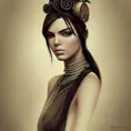 Steampunk portrait of Kendall Jenner, Highly Detailed,Intricate,Artstation,Beautiful,Digital Painting,Sharp Focus,Concept Art,Elegant