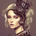 Steampunk portrait of Zara Larsson, Highly Detailed,Intricate,Artstation,Beautiful,Digital Painting,Sharp Focus,Concept Art,Elegant