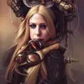 Steampunk portrait of Avril Lavigne, Highly Detailed,Intricate,Artstation,Beautiful,Digital Painting,Sharp Focus,Concept Art,Elegant