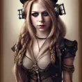 Steampunk portrait of Avril Lavigne, Highly Detailed,Intricate,Artstation,Beautiful,Digital Painting,Sharp Focus,Concept Art,Elegant