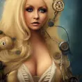 Steampunk portrait of Christina Aguilera, Highly Detailed,Intricate,Artstation,Beautiful,Digital Painting,Sharp Focus,Concept Art,Elegant