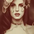 Steampunk portrait of Lana Del Rey, Highly Detailed,Intricate,Artstation,Beautiful,Digital Painting,Sharp Focus,Concept Art,Elegant