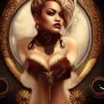 Steampunk portrait of Rita Ora, Highly Detailed,Intricate,Artstation,Beautiful,Digital Painting,Sharp Focus,Concept Art,Elegant