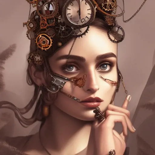 Steampunk portrait of Taylor Hill, Highly Detailed,Intricate,Artstation,Beautiful,Digital Painting,Sharp Focus,Concept Art,Elegant