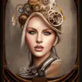 Steampunk portrait of Xtina, Highly Detailed,Intricate,Artstation,Beautiful,Digital Painting,Sharp Focus,Concept Art,Elegant