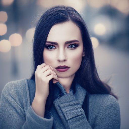 Photo of a gorgeous female in the style of stefan kostic, 8k,High Definition,Intricate,Ultra Detailed,Half Body,Bokeh effect,Realistic,Sharp Focus,Elegant