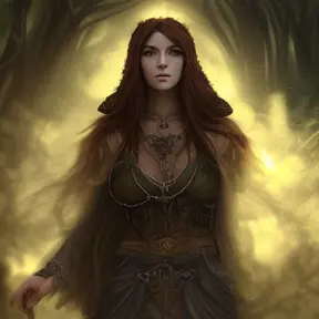 Portrait of a beautiful female druid mage, Highly Detailed,Intricate,Gothic and Fantasy,Epic,Digital Painting,Realistic,Smooth,Volumetric Lighting,Concept Art,Elegant