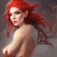 D&D concept art of gorgeous elven woman with red hair in the style of Stefan Kostic, 8k,High Definition,Highly Detailed,Intricate,Half Body,Realistic,Sharp Focus,Fantasy,Elegant, by Stanley Artgerm Lau,by Luis Ricardo Falero