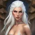 D&D concept art of gorgeous elven woman with white hair in the style of Stefan Kostic, 8k,High Definition,Highly Detailed,Intricate,Half Body,Realistic,Sharp Focus,Fantasy,Elegant, by Stanley Artgerm Lau,by Luis Ricardo Falero