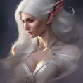 D&D concept art of gorgeous elven woman with white hair in the style of Stefan Kostic, 8k,High Definition,Highly Detailed,Intricate,Half Body,Realistic,Sharp Focus,Fantasy,Elegant, by Stanley Artgerm Lau,by Luis Ricardo Falero