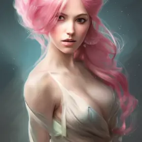 D&D concept art of gorgeous fairy with pink hair in the style of Stefan Kostic, 8k,High Definition,Highly Detailed,Intricate,Half Body,Realistic,Sharp Focus,Fantasy,Elegant, by Luis Ricardo Falero